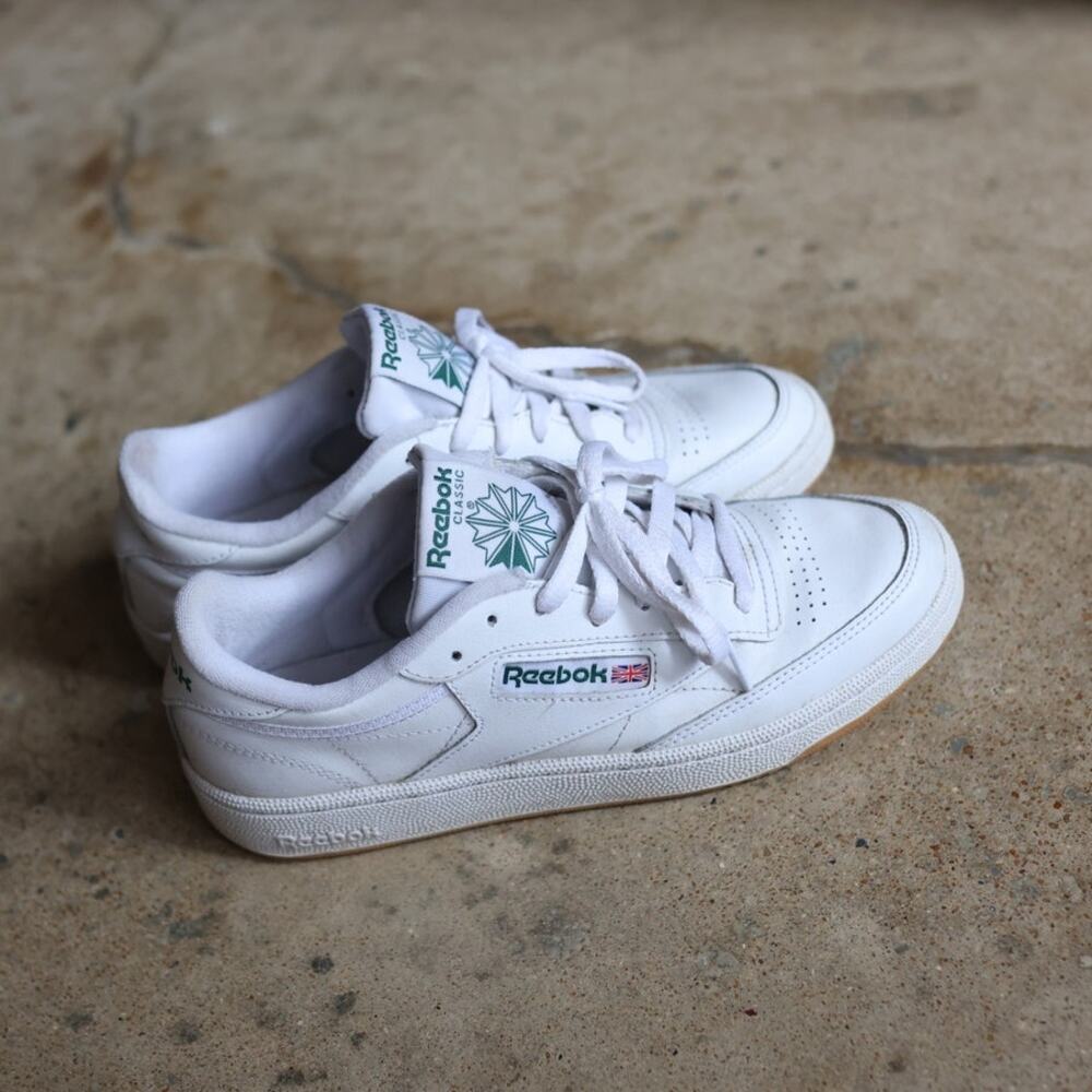 Reebok Club C 85 White Green Gum Sole Sneakers Women’s 8.5